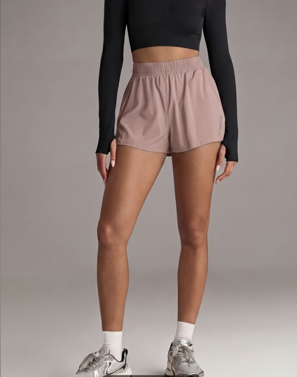 Short de Fitness Double Épaisseur avec Poches