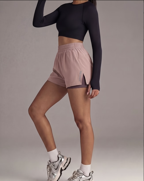Short de Fitness Double Épaisseur avec Poches