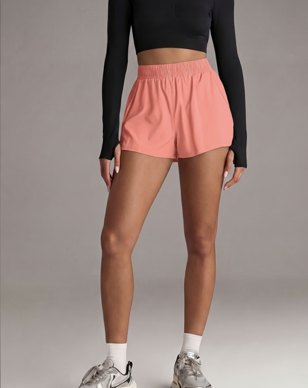 Short de Fitness Double Épaisseur avec Poches