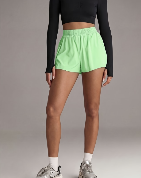Short de Fitness Double Épaisseur avec Poches