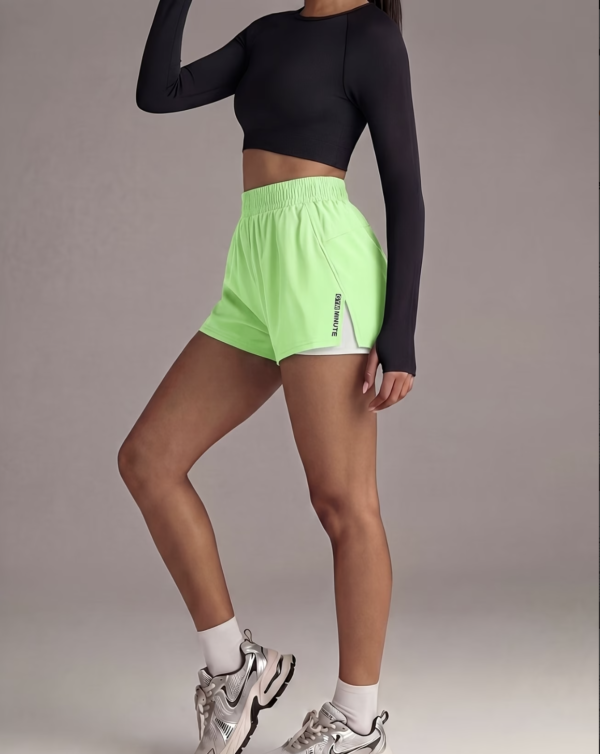 Short de Fitness Double Épaisseur avec Poches
