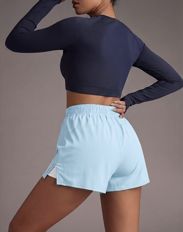 Short de Fitness Double Épaisseur avec Poches