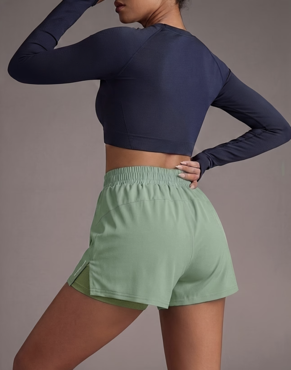 Short de Fitness Double Épaisseur avec Poches