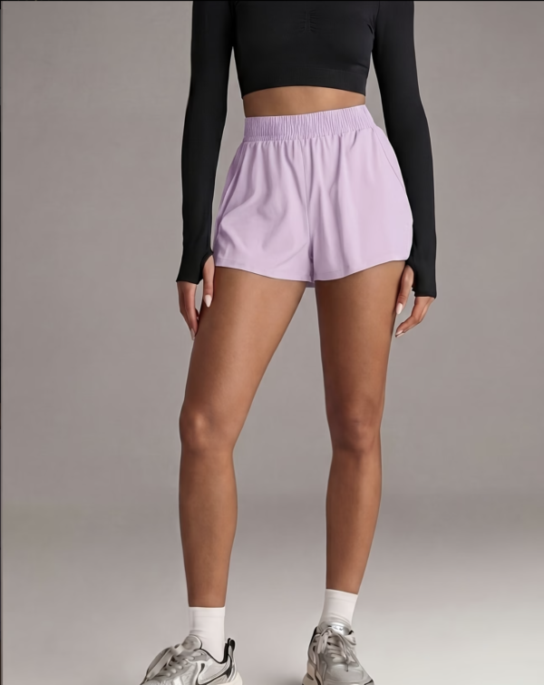 Short de Fitness Double Épaisseur avec Poches