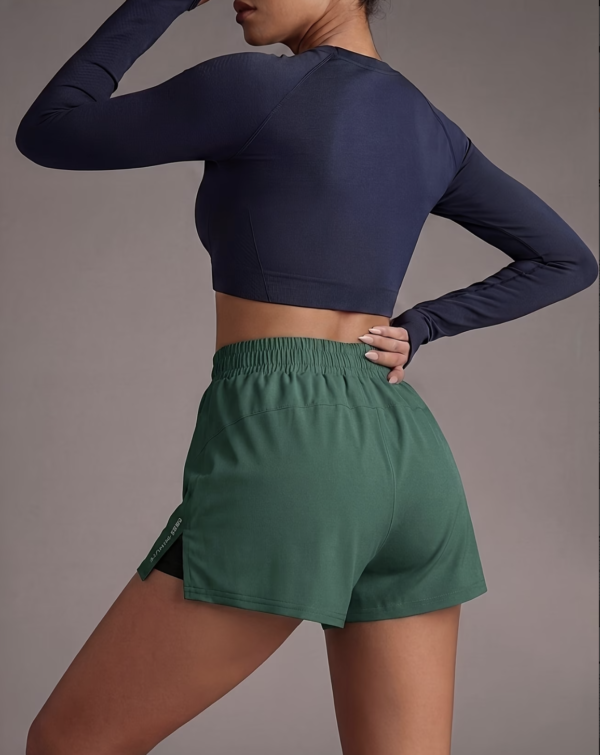 Short de Fitness Double Épaisseur avec Poches