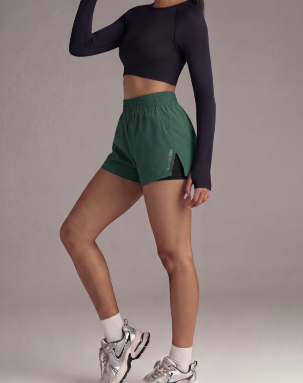 Short de Fitness Double Épaisseur avec Poches