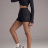 Short de Fitness Double Épaisseur avec Poches