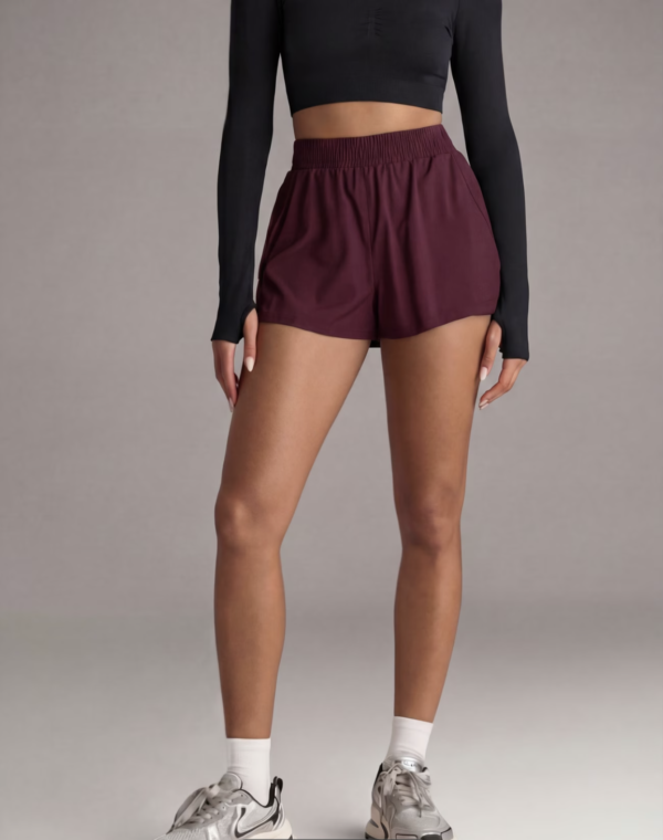Short de Fitness Double Épaisseur avec Poches