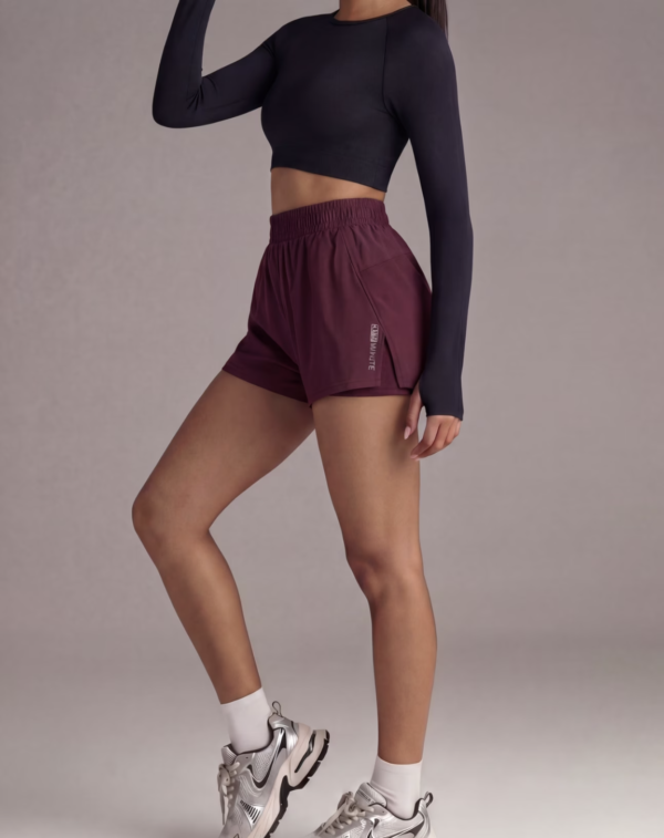 Short de Fitness Double Épaisseur avec Poches