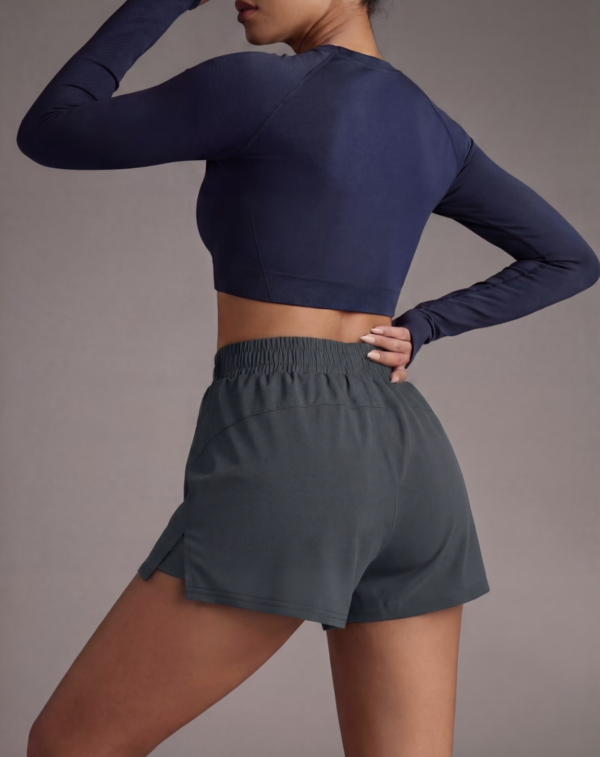 Short de Fitness Double Épaisseur avec Poches