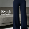 Pantalon Fitness Taille Haute Jambe Large