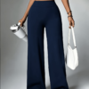 Pantalon Fitness Taille Haute Jambe Large