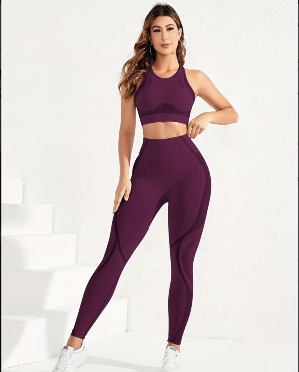 Ensemble de Yoga Basique 2 Pièces Uni
