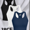 Lot de 3 Débardeurs de Sport Crop Top