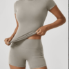 Ensemble T-Shirt et Short Gainant à Poches