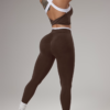 Ensemble Athleisure Large Bretelles et Leggings Sans Couture