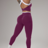 Ensemble Athleisure Large Bretelles et Leggings Sans Couture