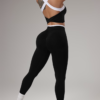 Ensemble Athleisure Large Bretelles et Leggings Sans Couture
