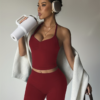 Ensemble de Sport 2 Pièces Col Halter et Short