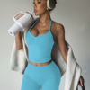 Ensemble de Sport 2 Pièces Col Halter et Short