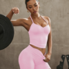 Ensemble de Sport 2 Pièces Col Halter et Short