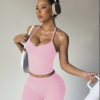 Ensemble de Sport 2 Pièces Col Halter et Short