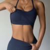 Ensemble de Sport 2 Pièces Col Halter et Short