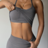 Ensemble de Sport 2 Pièces Col Halter et Short