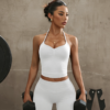 Ensemble de Sport 2 Pièces Col Halter et Short