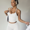 Ensemble de Sport 2 Pièces Col Halter et Short