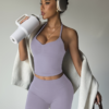 Ensemble de Sport 2 Pièces Col Halter et Short
