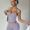 Ensemble de Sport 2 Pièces Col Halter et Short