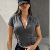 Haut de Sport Demi-Zippé Extérieur