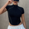 Haut de Sport Demi-Zippé Extérieur