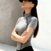 Haut de Sport Demi-Zippé Extérieur