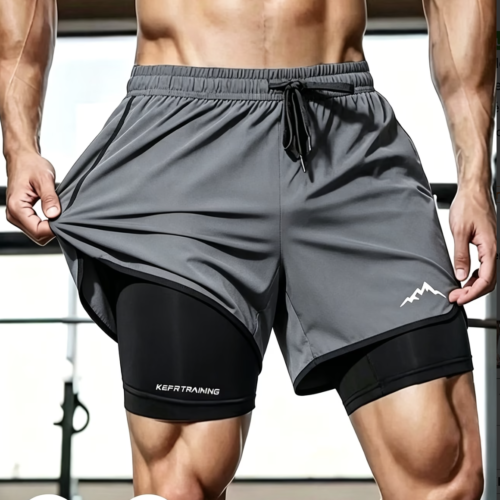 Short de Sport 2-en-1 Double Couche Peak