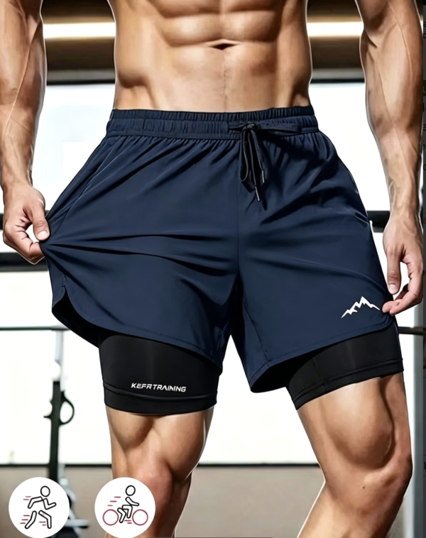 Short de Sport 2-en-1 Double Couche Peak