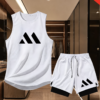 Ensemble de Sport 2 Pièces Débardeur et Short Double Couche