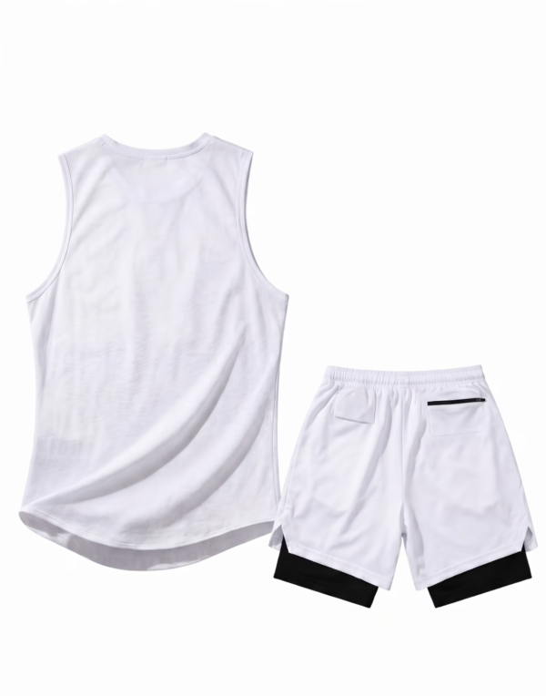 Ensemble de Sport 2 Pièces Débardeur et Short Double Couche