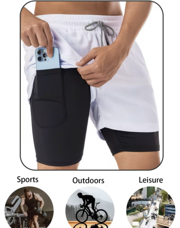 Ensemble de Sport 2 Pièces Débardeur et Short Double Couche