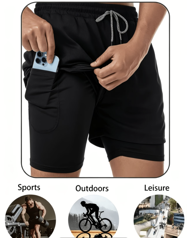 Ensemble de Sport 2 Pièces Débardeur et Short Double Couche