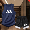 Ensemble de Sport 2 Pièces Débardeur et Short Double Couche