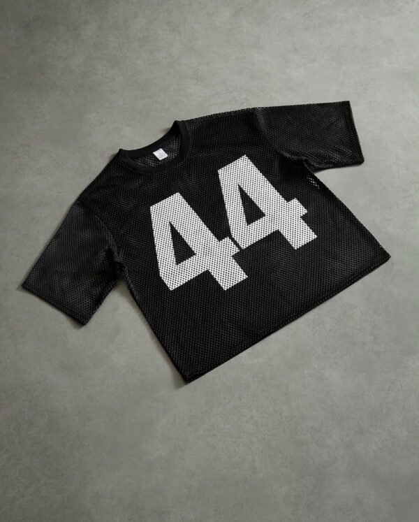 T-Shirt Manches Courtes en Maille Ajourée – Style Streetwear et Look Sportif Jeune