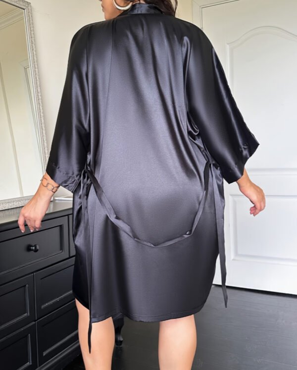 Ensemble 2 Pièces Grande Taille – Chemise de Nuit et Robe pour Femme