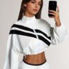 Veste Sportive Femme à Col Montant – Fermeture Éclair et Taille Ajustable – Image 2