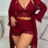 Chemise de Nuit Camisole en Dentelle avec Bordure en Dentelle – Douceur, Élégance et Féminité