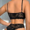 Ensemble Soutien-Gorge et Culotte en Dentelle pour Femme – Style Européen et Élégance Raffinée