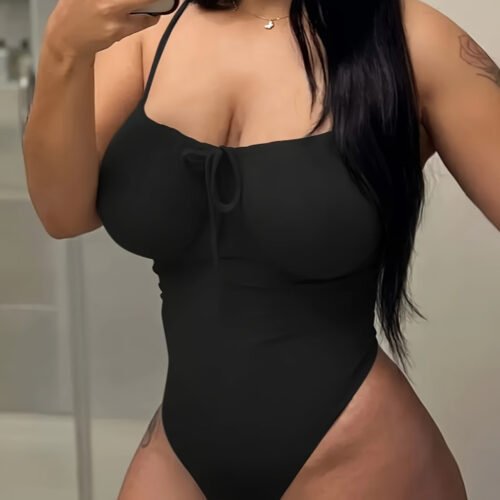Combinaison Femme Tendance avec Cordon Ajustable – Sans Manches, Stretch Modal et Spandex
