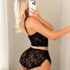 Ensemble en Dentelle Deux Pièces avec Débardeur et Short – Élégance, Confort et Féminité