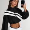 Veste Sportive Femme à Col Montant – Fermeture Éclair et Taille Ajustable – Image 4